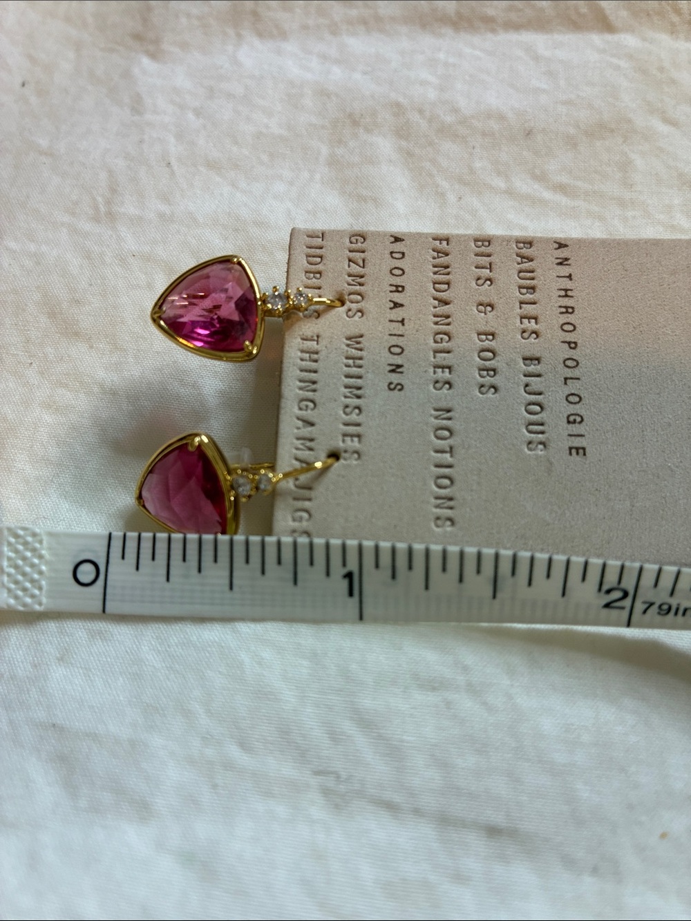 NWT Anthropologie Faceted Drop Earrings - Picture 4 of 4
